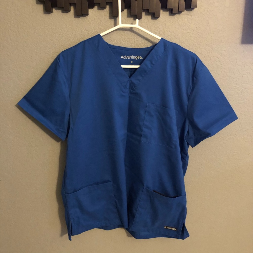 Blue Scrubs Top